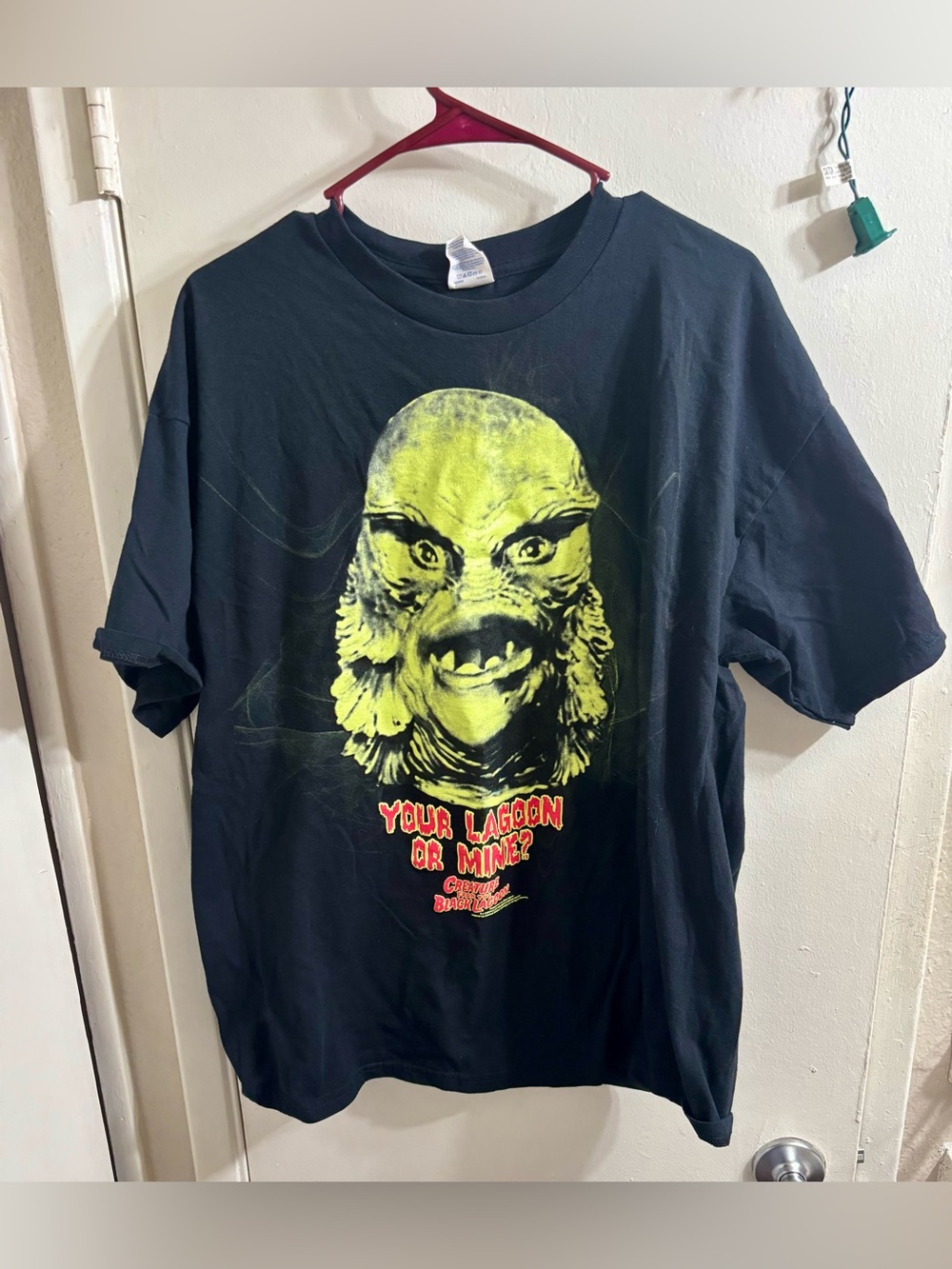 Creature from the Black Lagoon XL Black Cotton Graphic Tee Mens Horror